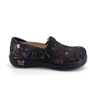 Alegria Keli Professional Clog Shoes 39/9 Metallic Paisley Comfort Cushioned